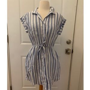 Japna blue and white striped dress